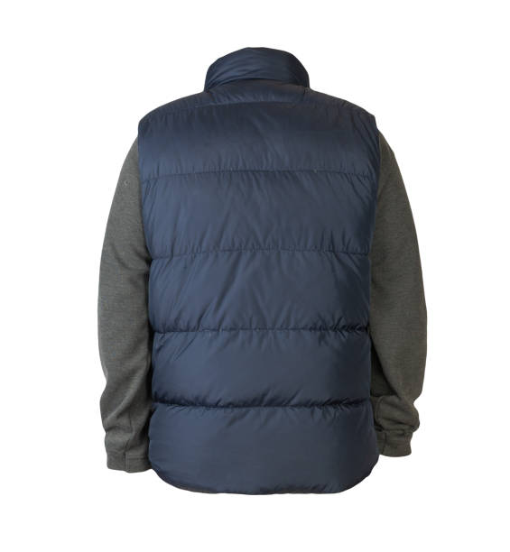 istock Sleeveless jacket and sweater isolated on white background. 1320187379