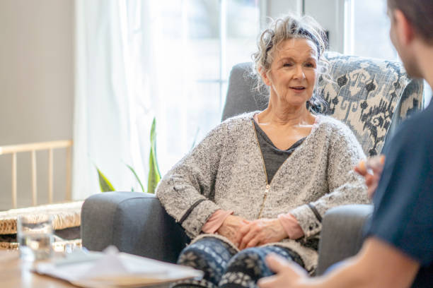istock Oncology home care consultation 1320187813
