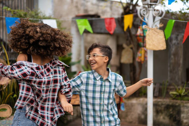 istock Brothers dancing at Festa Junina 1320190464
