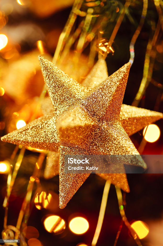 Stella di Natale Decorazione - Foto stock royalty-free di A forma di stella