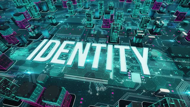Identity digital technology hi-tech concept