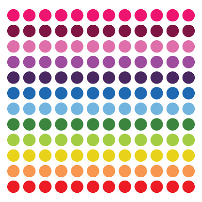 Color circle collection, colored circles.