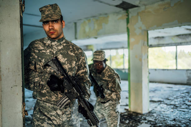 istock Military men on a mission 1320216848
