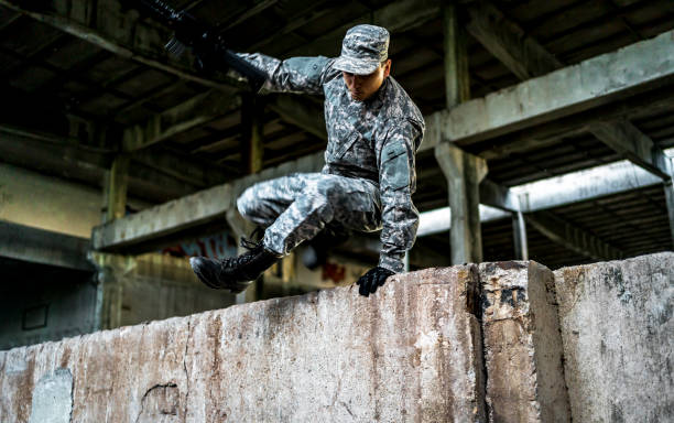 istock Military man on a mission 1320217015