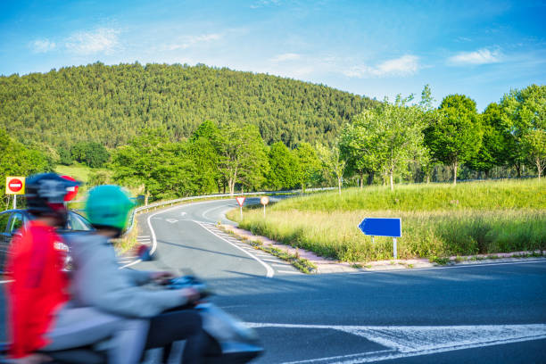 Mountain road in Mugello Tuscany