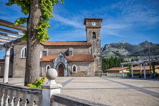 Church of San Julian in Santullan village. Spain