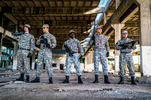 istock Soldiers on a mission 1320218151