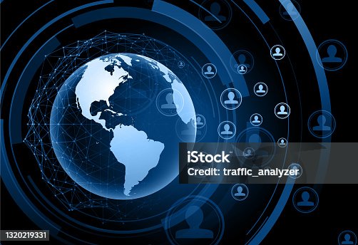 istock Abstract globe background 1320219331