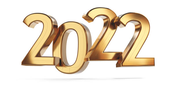 istock 2022 golden bold letters symbol 3d-illustration 1320223638