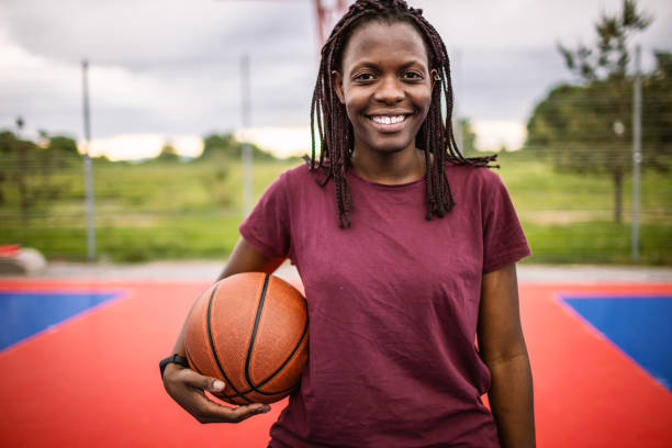 istock Girl with a basketball 1320226077