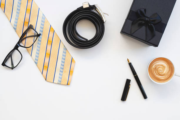istock Fathers day. Greetings and presents on table. 1320229377