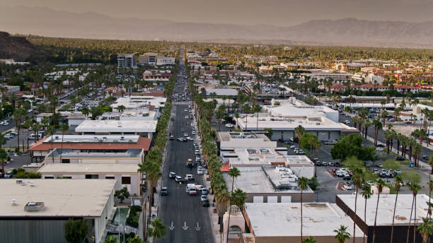 istock Traffic Collision Cleanup in Palm Springs - Aerial 1320231214