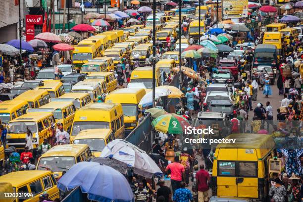 African Megacity Lagos Nigeria Stock Photo - Download Image Now - Nigeria, Lagos - Nigeria, Africa