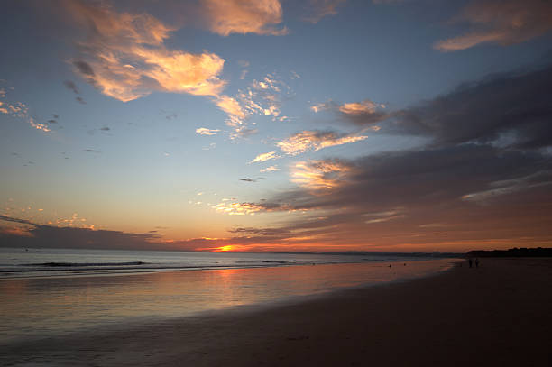 istock Beach scene at dusk fiery sunset 132023338
