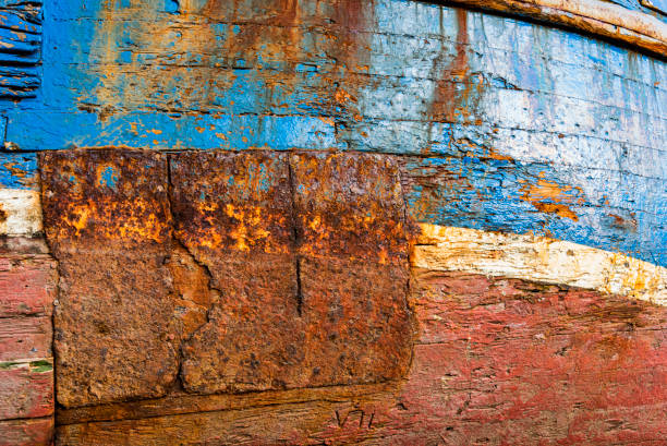 istock Fishing boat moored on Barry Island 1320234782