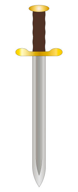 istock A graphic illustration of a sword for use as a web decoration, icon or logo 1320235995