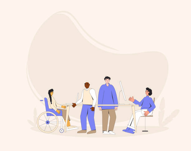 istock Diverse group of professionals working together on a project. teamwork people. Inclusion at the office. Coworkers talking at brainstorming business meeting. 1320239826