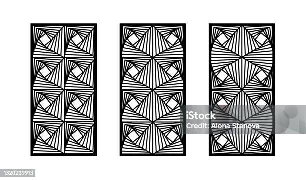 Machine Wall Patterns Decorative Panel Screen Wall Set Modern Cnc Pattern Vector Panel For ...