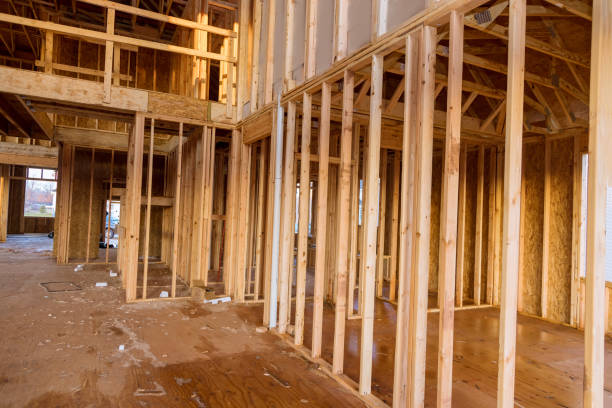 istock Framing beam of new house under construction home framing 1320241800