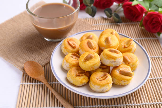 istock Peanut cookies and coffee 1320252625