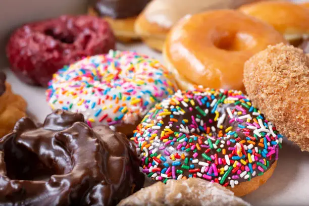 Photo of popular donut flavors