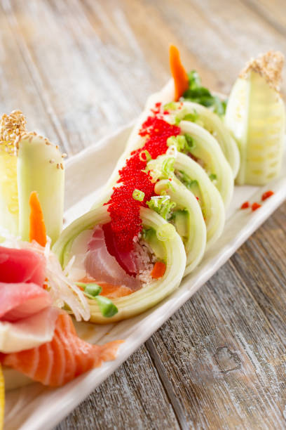istock cucumber in the sushi roll 1320255919