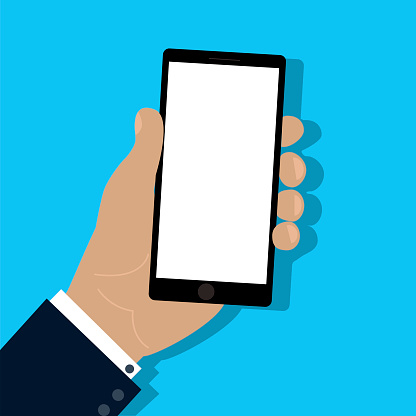 Ponsel Di Tangan Telepon Genggam Telepon Genggam Ikon Smartphone Layar