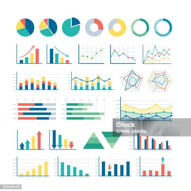 All General Graphs Illustration Set Of Various Graphs Stock Illustration - Download Image ...