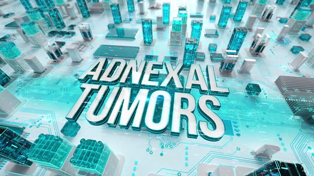 Adnexal Tumors with medical digital technology concept