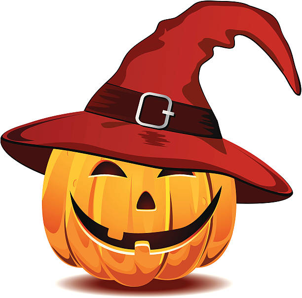 Halloween calabaza Sonriendo - ilustración de arte vectorial