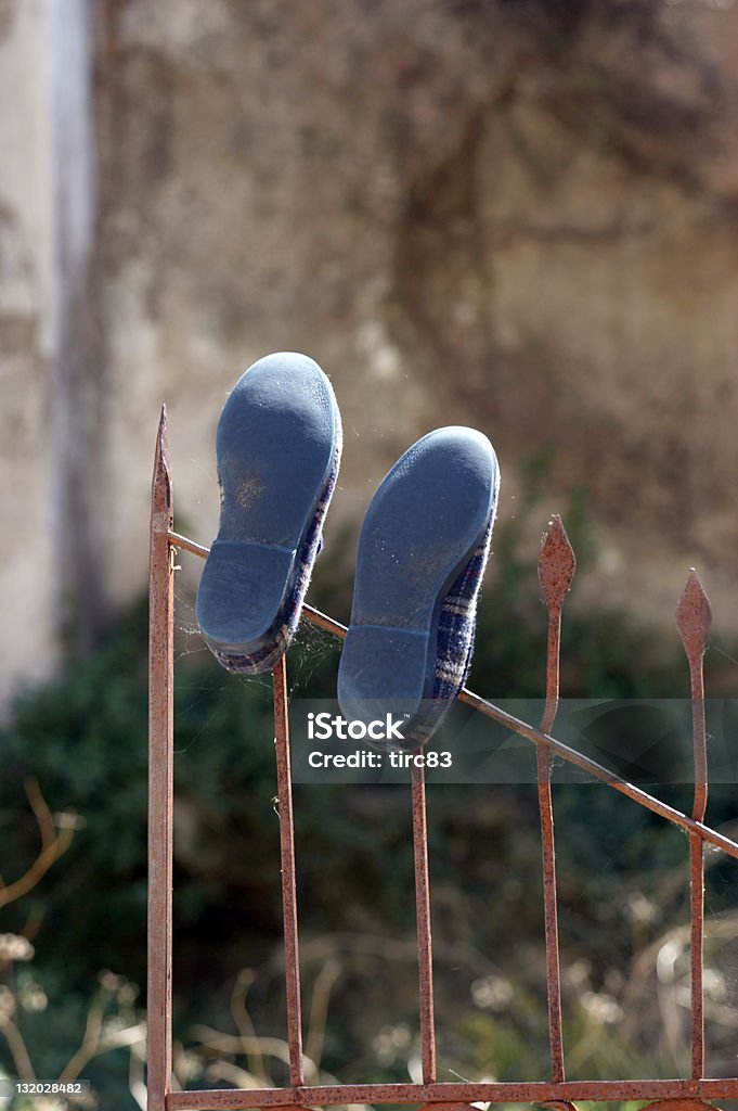 Woman's slippers drying in the sun Adult Stock Photo