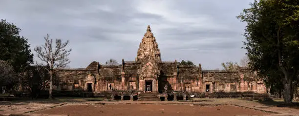 Phanom Rung Historical Park It is a thousand years old stone castle. In Buriram Province Thailand landscape