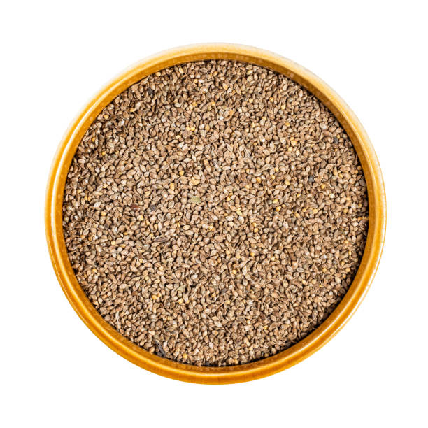 istock unhulled barnyard millet seeds in bowl cutout 1320285908