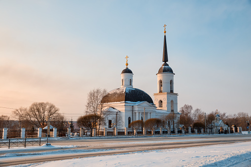 Church of the Nativity of Christ restored from the ruins in Cherepovets, Vologda region, Russia