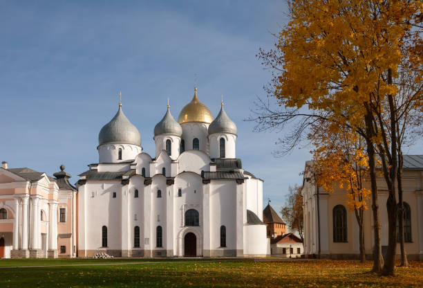 catedral de santa sophia - novgorod - fotografias e filmes do acervo