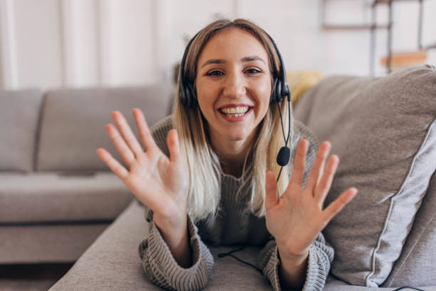 istock Woman on video call at home 1320291529