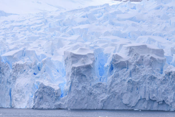istock View of crevices on glacier along coastline 1320292233