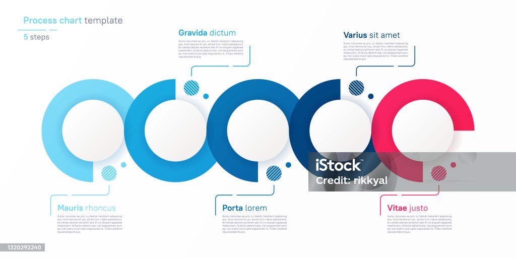 Vector Process Chart Design Modern Template For Creating Infographics ...