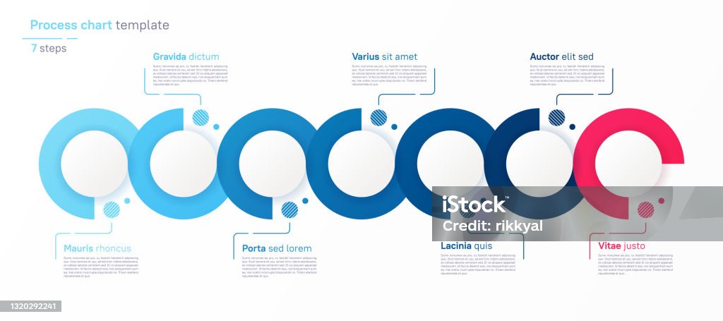 Vector Process Chart Design Modern Template For Creating Infographics ...
