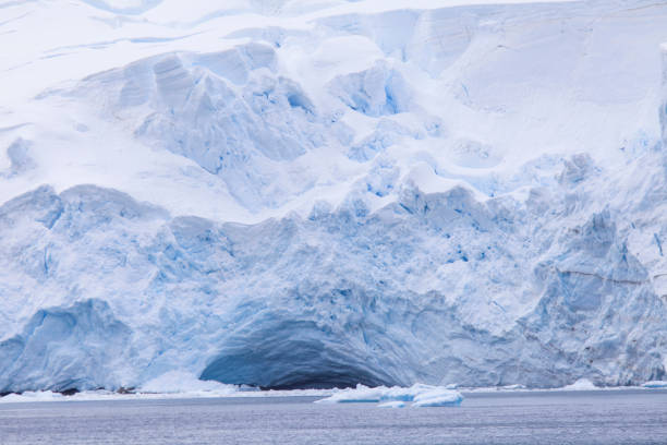 istock View of huge glacier on coastline 1320292791