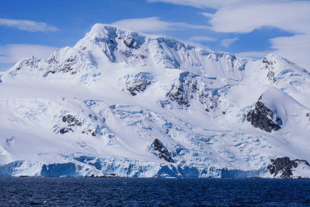 istock View of Antarctic coast with snowcapped mountain 1320293766