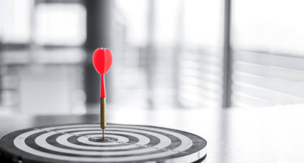 istock Dart is an opportunity and Dartboard is the target and goal. 1320300928
