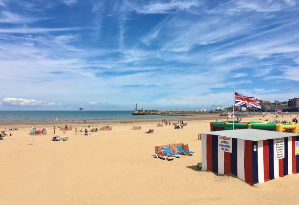 Margate, the great British seaside town. The English riviera, a lovely place to visit or go on holiday to in the summer. isle of thanet photos stock pictures, royalty-free photos & images