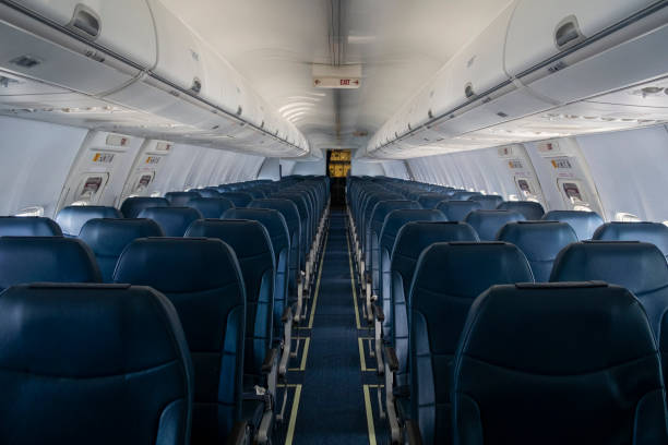istock Interior of an airplane. 1320304092