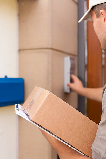 istock Postal service - delivery of a package 132030460