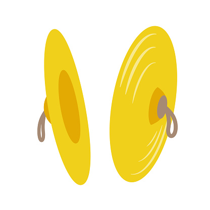 cymbal.Vector illustration that is easy to edit.