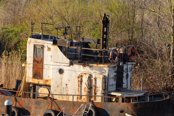 istock The deckhouse of an old rusty ship 1320310958