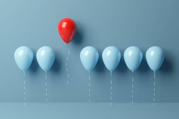 istock Stand out from the crowd and other concept. 1320311742