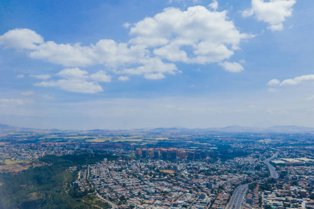 istock Panoramic View to the African Capital Addis Ababa from the Airplane Window 1320312433