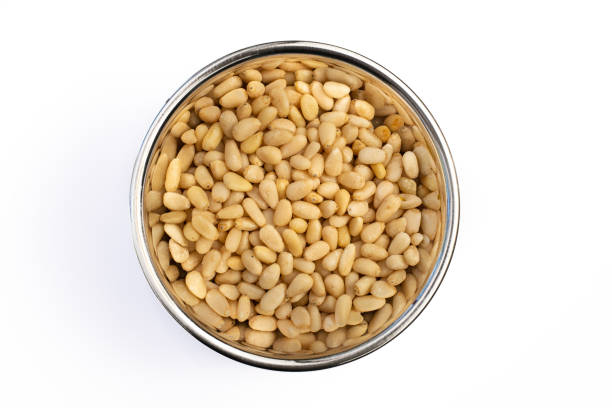 istock Pine Nuts In Stainless Steel Bowl 1320313558